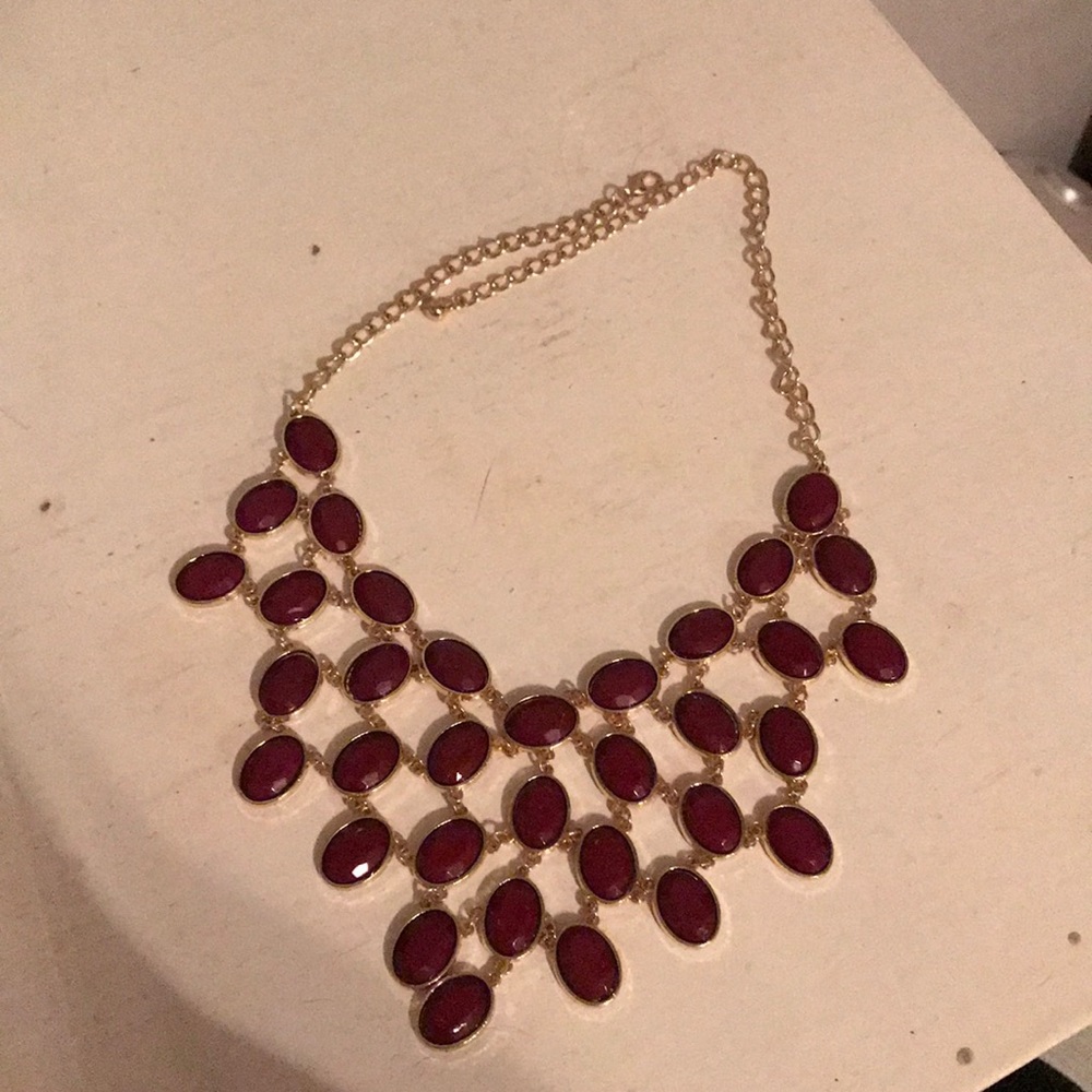 Purple/gold necklace